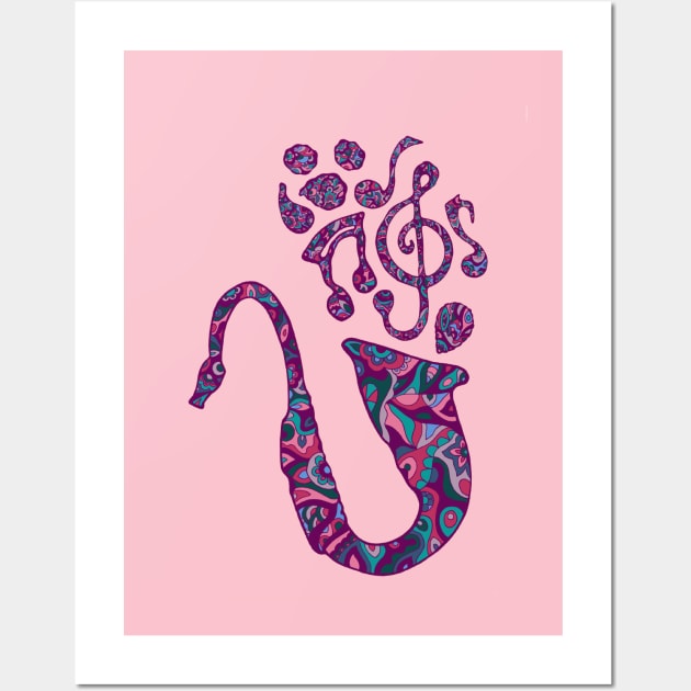 Saxophone Music Wall Art by TimeTravellers